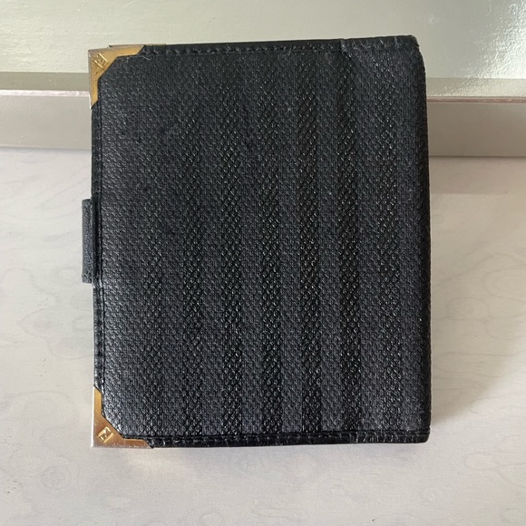 Vintage Fendi Card Case Black Leather - Picture 8 of 9